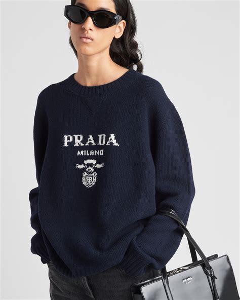 prada milano pullover damen|prada cropped hoodie.